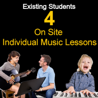 4 x On Site Individual Music Lessons (All Instruments) 4 x On Site Individual Music Lessons (All Instruments)
